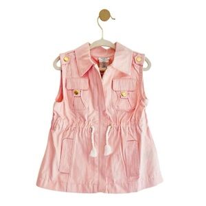 (NWOT) Stylish Aspen Kids Light Pink Vest with Gold Accents Toddler Girls 2T